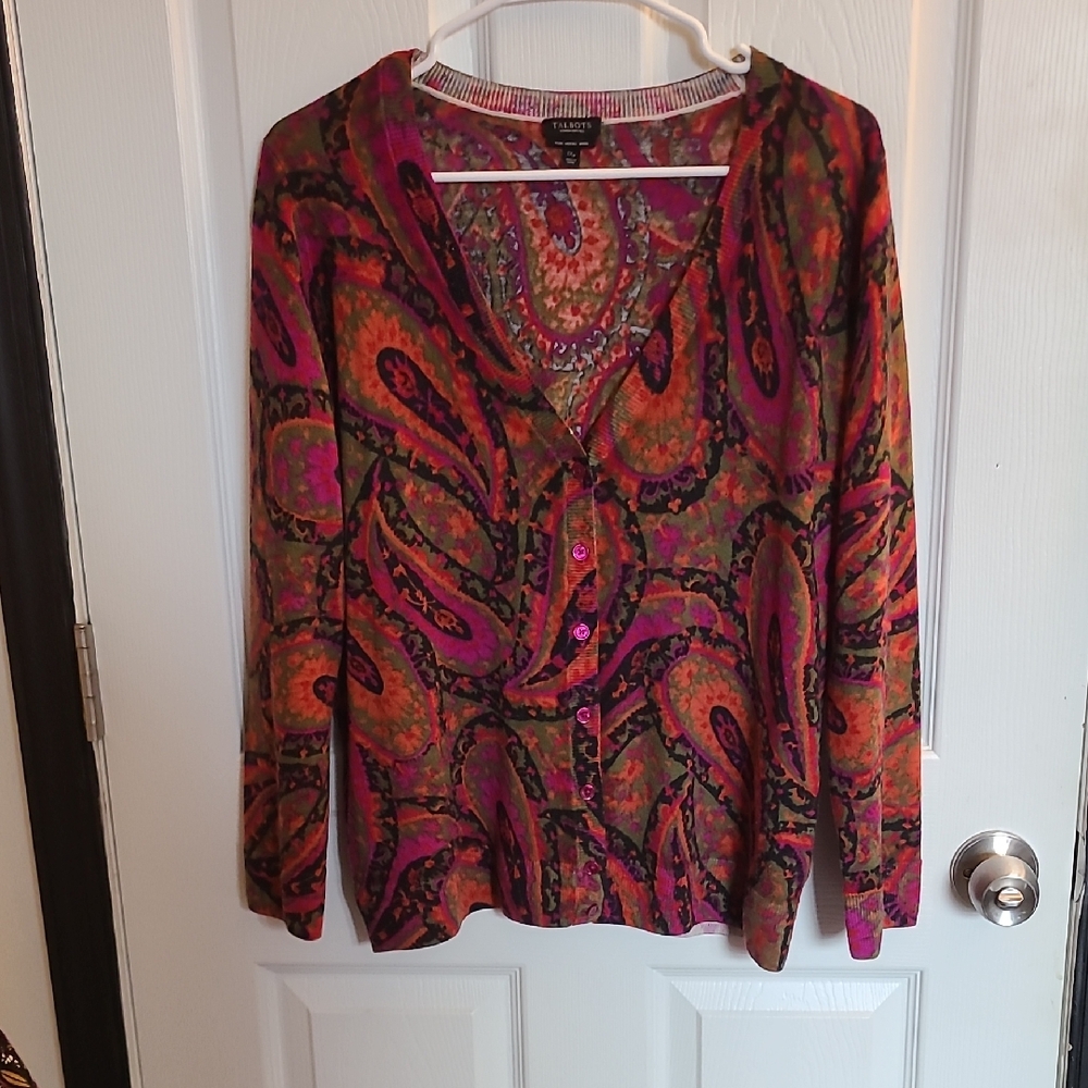 Talbots Multicolor Paisley Blouse